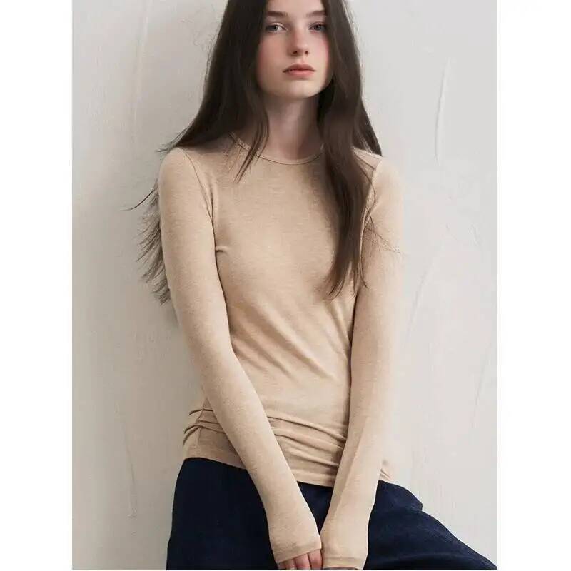 Base Layer Top - Camiseta Feminina de Manga Longa em