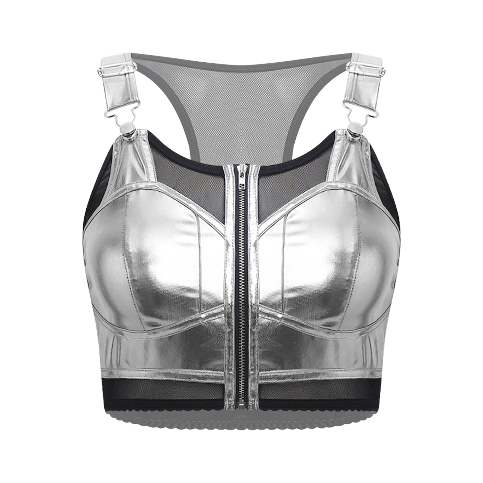 Colete Feminino Metálico Brilh - Suspender Tank Top avaliação e preço