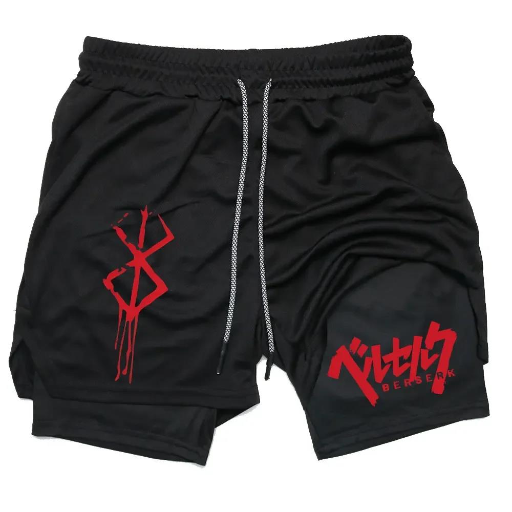 Anime berserk 2 em 1 calções d - Compression Shorts Athletes avaliação e preço